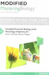 9780134040721-0134040724-Modified Mastering Biology with Pearson eText -- Standalone Access Card -- for Campbell Essential Biology (with Physiology chapters)