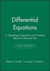 9780470292174-0470292172-Differential Equations: A Modeling Perspective, 2e with Student Resource Manual Set