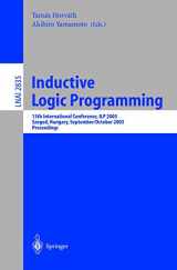 9783540201441-3540201440-Inductive Logic Programming: 13th International Conference, ILP 2003, Szeged, Hungary, September 29 - October 1, 2003, Proceedings (Lecture Notes in Computer Science, 2835)