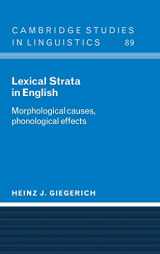 9780521554121-0521554128-Lexical Strata in English: Morphological Causes, Phonological Effects (Cambridge Studies in Linguistics, Series Number 89)