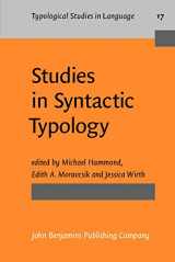 9781556190216-1556190212-Studies in Syntactic Typology (Typological Studies in Language)