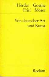 9783150074978-3150074975-Von Deutscher Art Und Kunst