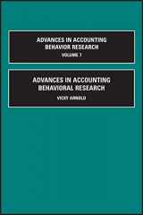 9780762311170-0762311177-Advances in Accounting Behavioral Research (Advances in Accounting Behavioral Research, 7)