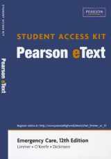 9780132375436-0132375435-Emergency Care, Pearson eText Student Access Code Card
