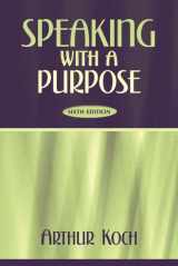 9780205380312-020538031X-Speaking with a Purpose, Sixth Edition