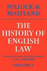 9780521095167-0521095166-The History of English Law: Volume 2: Before the Time of Edward I