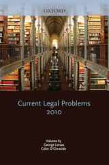 9780199602582-0199602581-Current Legal Problems 2010: Volume 63