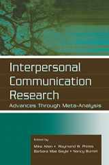 9780805831313-0805831312-Interpersonal Communication Research: Advances Through Meta-analysis (Routledge Communication Series)