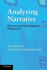 9780521715133-052171513X-Analyzing Narrative: Discourse and Sociolinguistic Perspectives