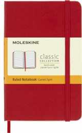 9788862930000-8862930003-Moleskine Classic Notebook, Hard Cover, Pocket (3.5" x 5.5") Ruled/Lined, Scarlet Red, 192 Pages