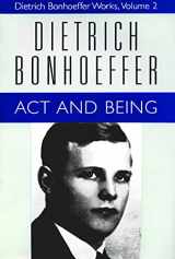 9780800683023-0800683021-Act and Being (Dietrich Bonhoeffer Works, Vol. 2)