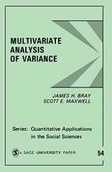 9780803923102-0803923104-Multivariate Analysis of Variance (Quantitative Applications in the Social Sciences)