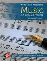 9781260493535-1260493539-MUSIC IN THEORY+PRACTICE,V.1-WKBK.ONLY
