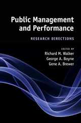 9780521116633-0521116635-Public Management and Performance: Research Directions