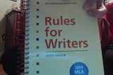 9780312593407-0312593406-Rules for Writers with Tabs with 2009 MLA Update