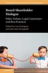 9781009360760-1009360760-Board-Shareholder Dialogue: Policy Debate, Legal Constraints and Best Practices (International Corporate Law and Financial Market Regulation)