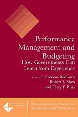 9780765622334-0765622335-Performance Management and Budgeting (Transformational Trends in Governance and Democracy, Nationa)