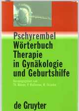 9783110166309-3110166305-Pschyrembel Worterbuch Therapie in Gynakologie Und Geburtshilfe (German Edition)