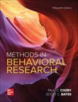 9781260883053-1260883051-Loose Leaf for Methods in Behavioral Research