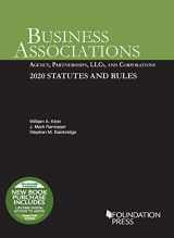 9781684679720-1684679729-Business Associations: Agency, Partnerships, LLCs, and Corporations, 2020 Statutes and Rules (Selected Statutes)