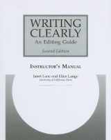 9780838409855-0838409857-Writing Clearly Instructor's Manual: An Editing Guide