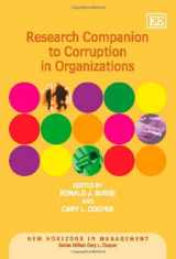 9781847208927-1847208924-Research Companion to Corruption in Organizations (New Horizons in Management series)