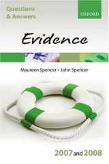 9780199299461-0199299463-Q and A: Evidence 2007-2008 (Blackstone's Law Questions and Answers)