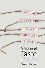 9780300173871-0300173873-A Matter of Taste: How Names, Fashions, and Culture Change