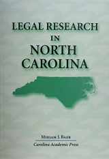 9781594600081-1594600082-Legal Research in North Carolina