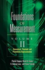9780486453156-0486453154-Foundations of Measurement Volume II: Geometrical, Threshold, and Probabilistic Representations (Dover Books on Mathematics)