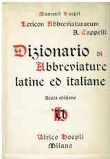9788820345464-8820345463-Lexicon Abbreviaturarum: Dizionario di Abbreviature Latine ed Italiane (Italian and Latin Edition)