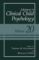 9780306456671-0306456672-Advances in Clinical Child Psychology: Volume 20 (Advances in Clinical Child Psychology, 20)