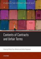 9780198850427-0198850425-Contents of Contracts and Unfair Terms (Studies in the Contract Laws of Asia)