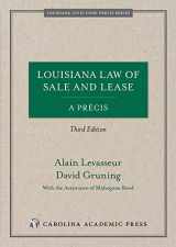 9781632839541-1632839547-Louisiana Law of Sale and Lease: A Precis (Louisiana Civil Code Precis)