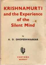 9780856554957-0856554952-Krishnamurti and the Experience of the Silent Mind