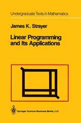 9781461269823-1461269822-Linear Programming and Its Applications (Undergraduate Texts in Mathematics)
