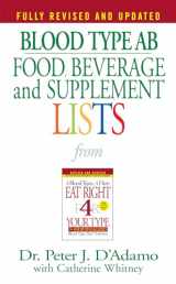 9780425183106-0425183106-Blood Type AB Food, Beverage and Supplement Lists (Eat Right 4 Your Type)