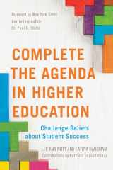 9781475844238-1475844239-Complete The Agenda in Higher Education