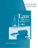 9780538446037-053844603X-Activities and Study Guide for Adamson's Law for Business and Personal Use, 18th