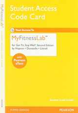 9780321802323-0321802322-NEW MyFitnessLab with Pearson eText -- ValuePack Access Card -- for Get Fit, Stay Well!