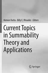 9789811092824-9811092826-Current Topics in Summability Theory and Applications