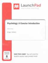 9781319237462-1319237460-LaunchPad for Psychology: A Concise Introduction (Six-Months Access)