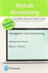 9780135628522-0135628520-Horngren's Cost Accounting -- MyLab Accounting with Pearson eText Access Code