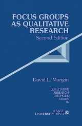 9780761903437-0761903437-Focus Groups as Qualitative Research, Second Edition (Qualitative Research Methods Series 16)