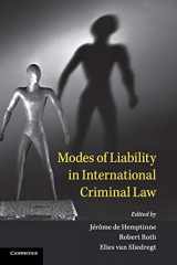 9781108492171-1108492177-Modes of Liability in International Criminal Law