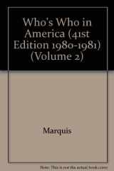 9780837901411-0837901413-Who's Who in America (41st Edition 1980-1981) (Volume 2)