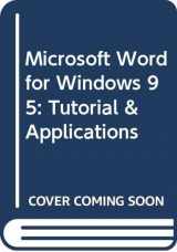 9780538715225-0538715227-Microsoft Word 7 for Windows 95: Tutorial and Applications