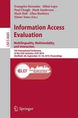 9783319113814-331911381X-Information Access Evaluation -- Multilinguality, Multimodality, and Interaction: 5th International Conference of the CLEF Initiative, CLEF 2014, ... Applications, incl. Internet/Web, and HCI)