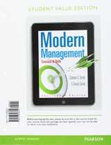 9780134796680-0134796683-Modern Management: Concepts and Skills, Student Value Edition Plus 2017 MyLab Management with Pearson eText -- Access Card Package (14th Edition)