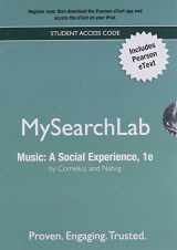 9780205887163-0205887163-MyLab Search with Pearson eText -- Valuepack Access Card -- for Music: A Social Experience